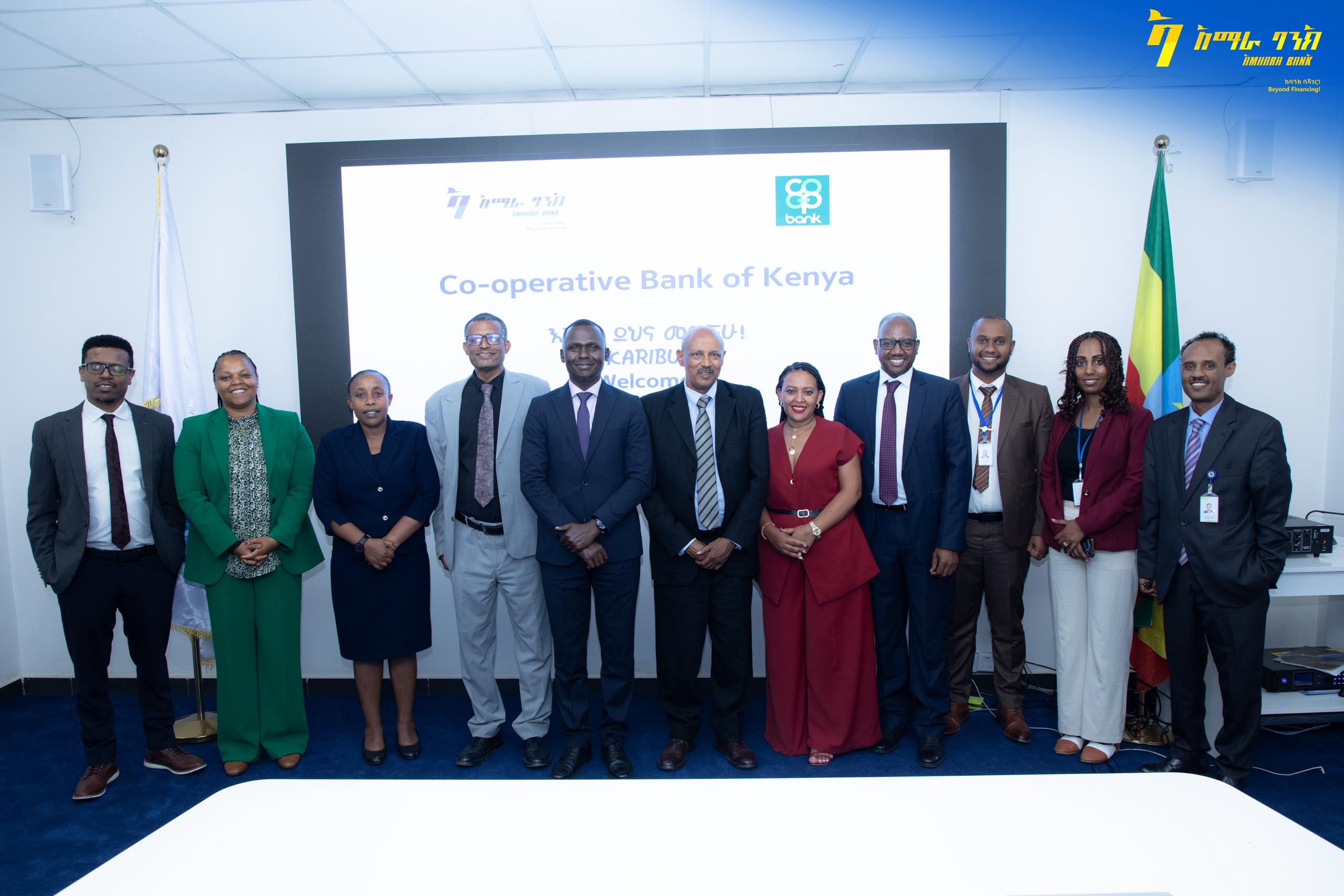 Amhara Bank Explores Partnership Opportunities with Cooperative Bank of Kenya